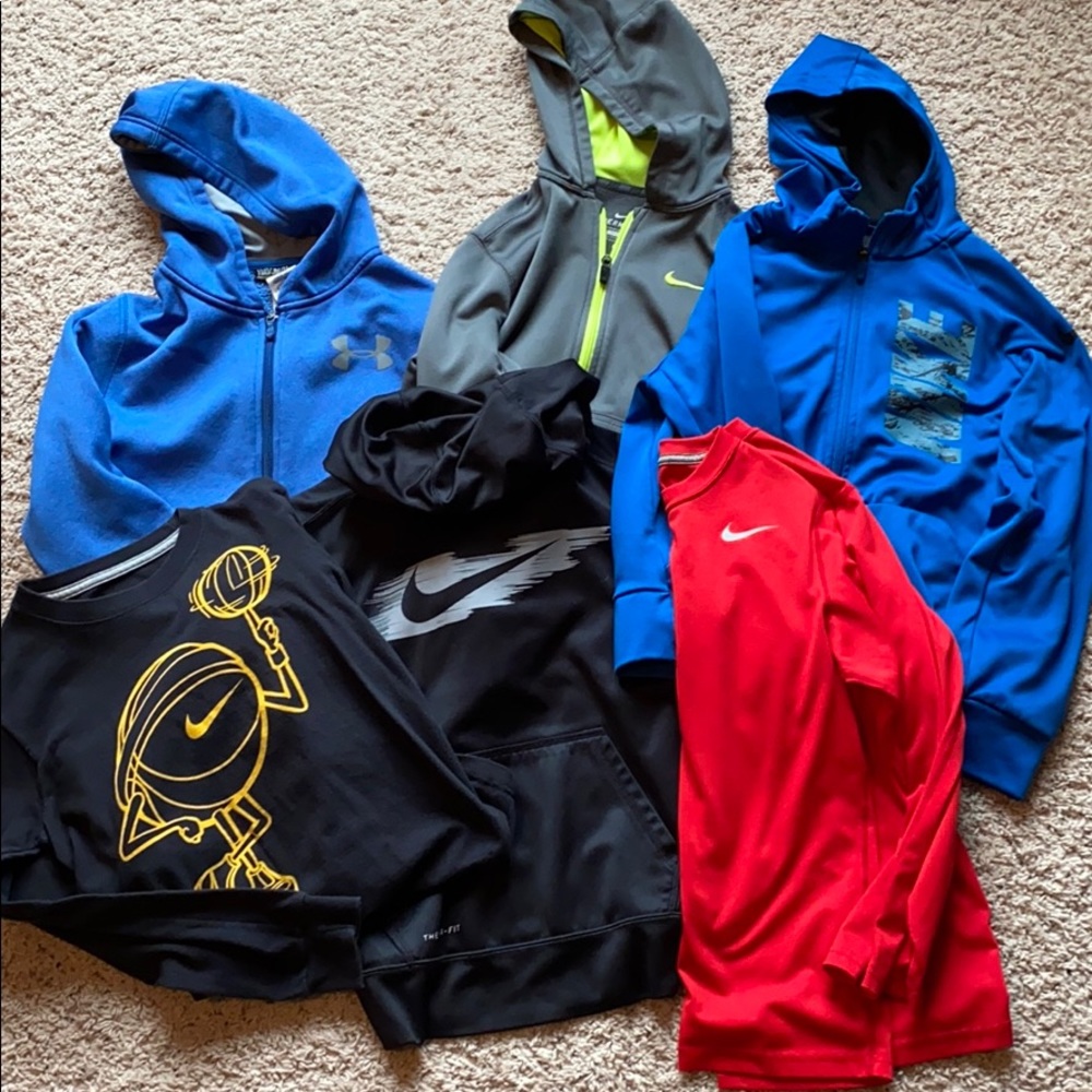 Lot of boys size medium tops
